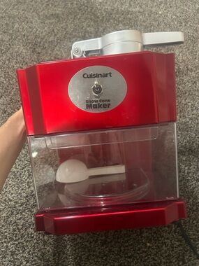 Cuisinart Red and Silver Snow Cone Maker